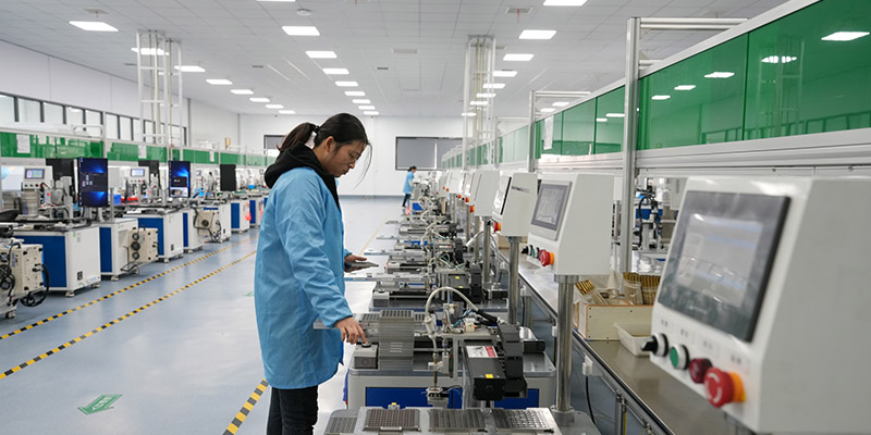Automated piezoelectric buzzer production line